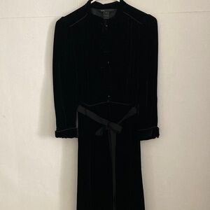 Marc Jacobs Holiday Silk Velvet Dress Black NWT sz 4 Gorgeous